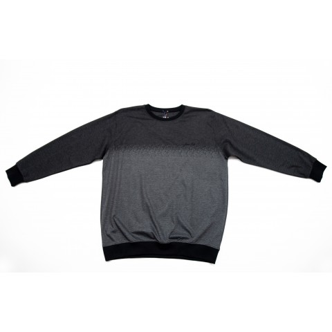 Bluza la baza gatului negru cu gri