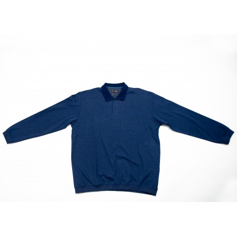 Bluză albastră cu guler