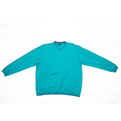 Bluză simplă turcoaz bumbac 