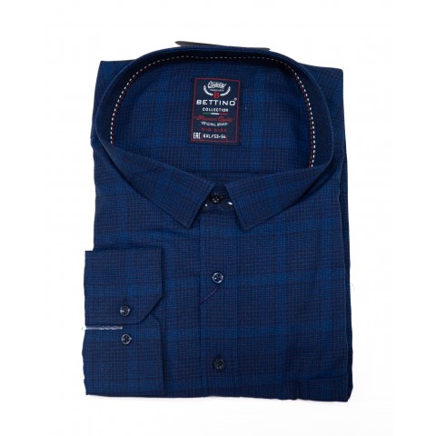 Cămașă bleumarin caro